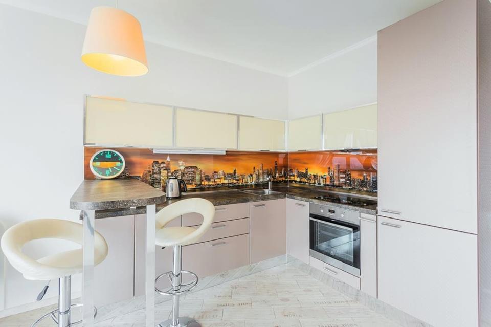 Панорамный Вид 15 Этаж. Набережная Днепра Kyiv Exterior foto